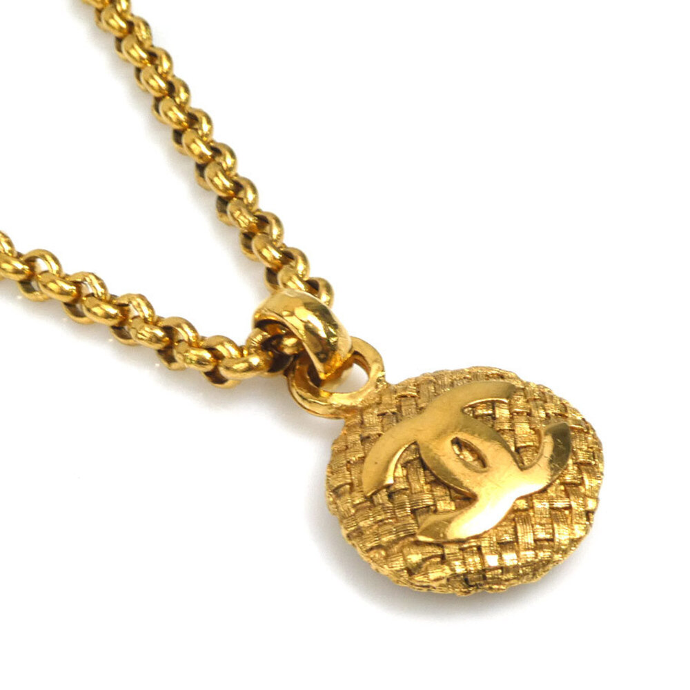 CHANEL Gold Logo Necklace - Picture 2 of 10
